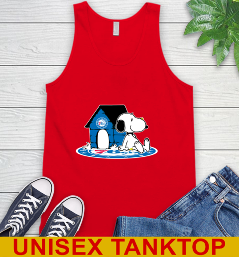NBA Basketball Philadelphia 76ers Snoopy The Peanuts Movie Shirt Tank Top 6