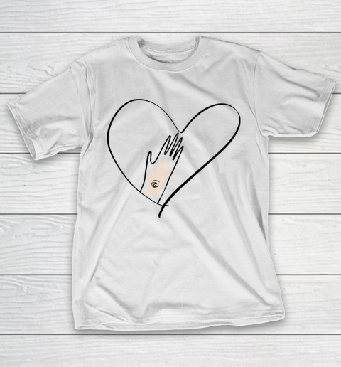 Mother's Day Funny Gift Ideas Apparel  Heart and hand  mother T-Shirt