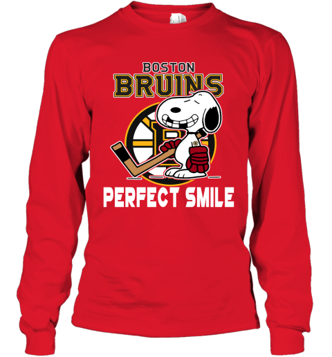 NHL Boston Bruins Snoopy Perfect Smile The Peanuts Movie Hockey T