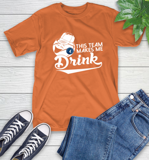 Minnesota Timberwolves NBA Basketball This Team Makes Me Drink Adoring Fan T-Shirt 4