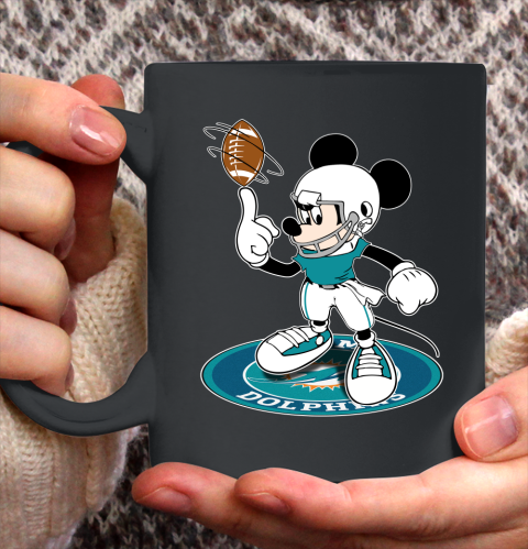 NFL Football Miami Dolphins Cheerful Mickey Disney Shirt Ceramic Mug 15oz