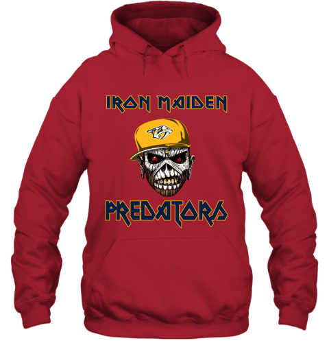 NHL Nashville Predators Iron Maiden Rock Band Music Hockey Sports 2XoBPFPn4PN hoodie 23 95 151514 front red