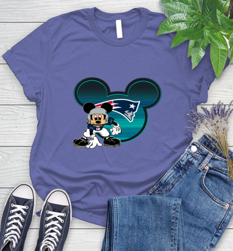 NFL New England Patriots Mickey Mouse Disney Football T Shirt Women's T-Shirt 11