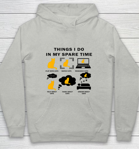 Things I Do In My Spare Time Play With Cats Youth Hoodie