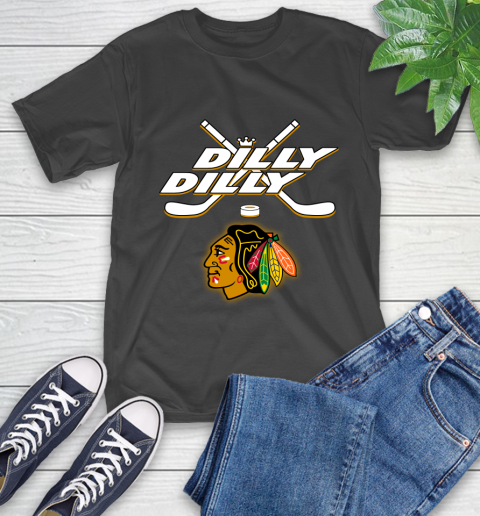 NHL Chicago Blackhawks Dilly Dilly Hockey Sports T-Shirt 2