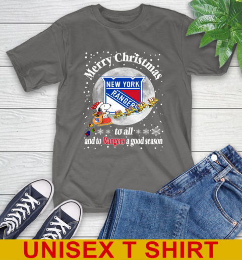 New York Rangers Merry Christmas To All And To Rangers A Good Season NHL Hockey Sports T-Shirt 10