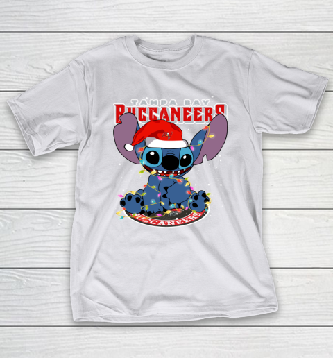 Tampa Bay Buccaneers NFL Football noel stitch Christmas T-Shirt 9