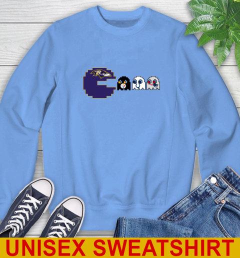 Baltimore Ravens NFL Football Pac Man Champion Sweatshirt 11