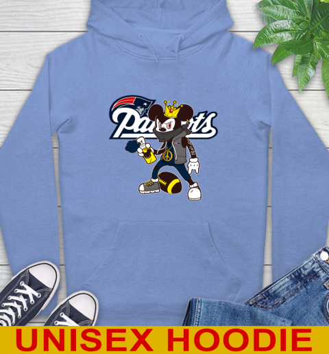 New England Patriots NFL Football Mickey Peace Sign Sports Hoodie 11
