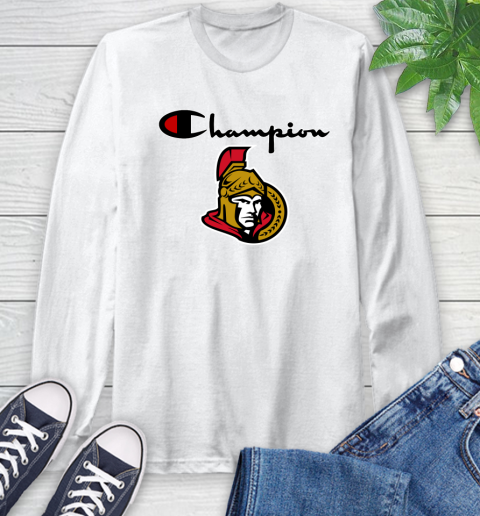 NHL Hockey Ottawa Senators Champion Shirt Long Sleeve T-Shirt