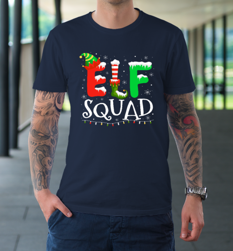 Elf Family Christmas Matching Pajamas Xmas Elf Squad T-Shirt 10
