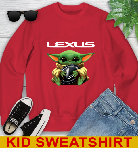 Star Wars Baby Yoda Hugs Lexus Car Shirt 115