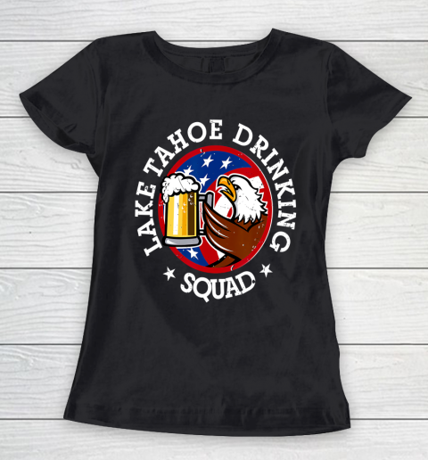 Lake Tahoe Drinking Squad July 4th Party Costume Beer Lovers Women's T-Shirt