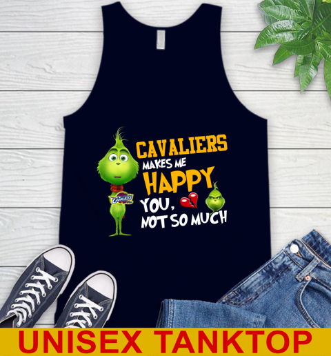NBA Cleveland Cavaliers Makes Me Happy You Not So Much Grinch Basketball Sports Tank Top 2