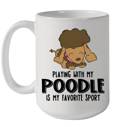 Playing with my poodle is my favorite sport 121