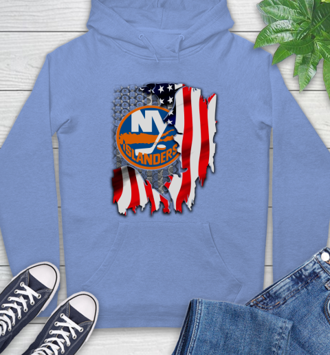 New York Islanders NHL Hockey American Flag Hoodie 11
