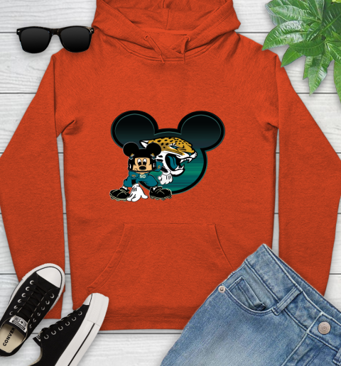 NFL Jacksonville Jaguars Mickey Mouse Disney Football T Shirt Youth Hoodie 5
