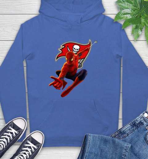 NFL Spider Man Avengers Endgame Football Tampa Bay Buccaneers Hoodie 9