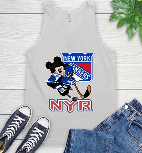 NHL New York Rangers Mickey Mouse Disney Hockey T Shirt Tank Top