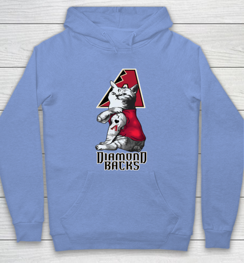 MLB Baseball My Cat Loves Arizona Diamondbacks Hoodie 8