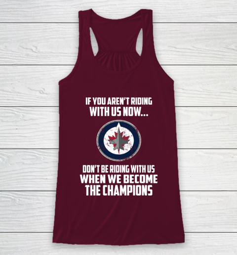 NHL Winnipeg Jets Hockey We Become The Champions Racerback Tank 2