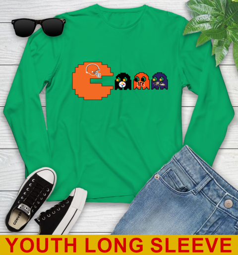 Cleveland Browns NFL Football Pac Man Champion Youth Long Sleeve 7