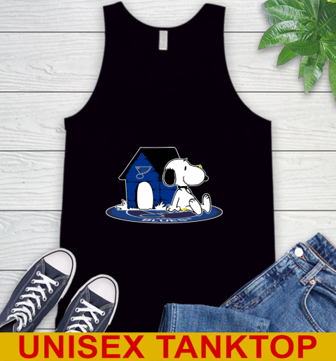 NHL Hockey St.Louis Blues Snoopy The Peanuts Movie Shirt Tank Top 2