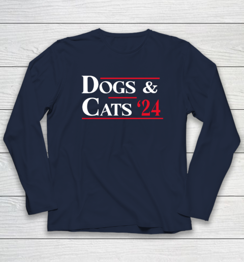 Dogs and Cats 2024 They're Eating The Dogs Long Sleeve T-Shirt 2