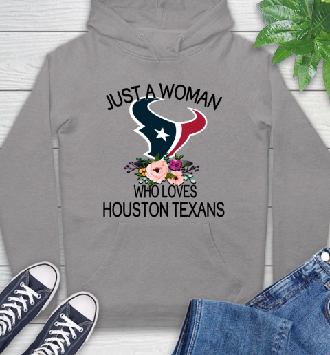 NFL Just A Woman Who Loves Houston Texans Football Sports Hoodie 4