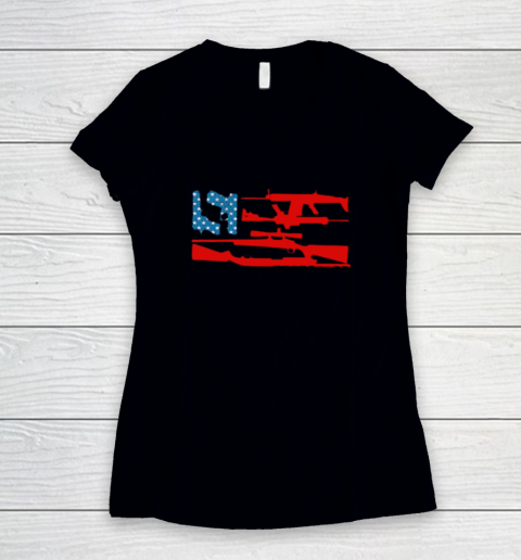 Guns And 69 Women's V-Neck T-Shirt