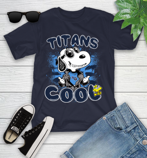 NFL Football Tennessee Titans Cool Snoopy Shirt Youth T-Shirt 2