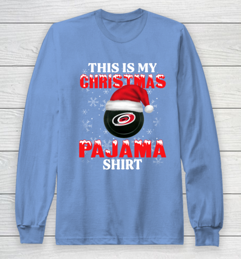 Carolina Hurricanes This Is My Christmas Pajama Shirt NHL Long Sleeve T-Shirt 8