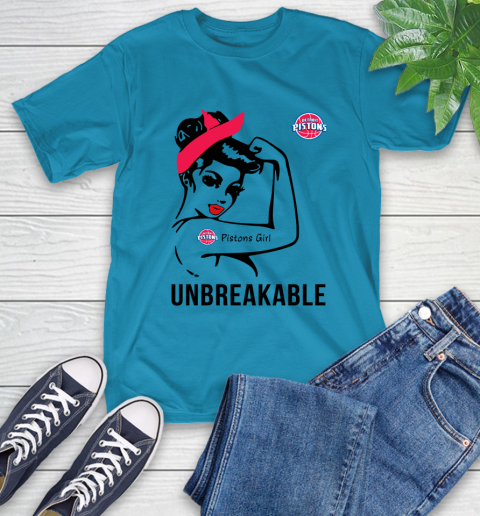 NBA Detroit Pistons Girl Unbreakable Basketball Sports T-Shirt 7