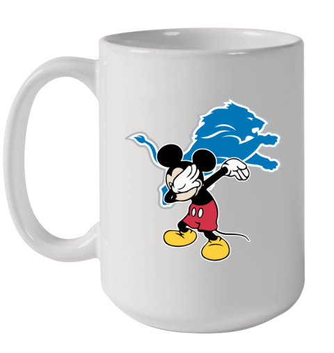 Detroit Lions NFL Football Dabbing Mickey Disney Sports Ceramic Mug 15oz