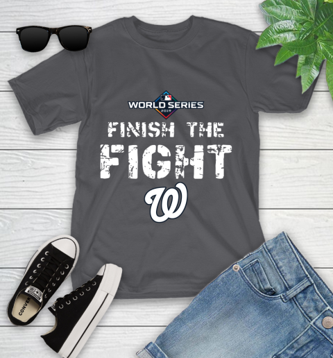 Finish The Fight Washington Nationals World Series 2019 Youth T-Shirt 6