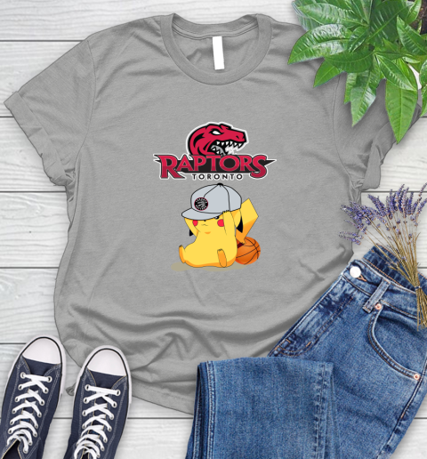 NBA Pikachu Basketball Sports Toronto Raptors Women's T-Shirt 10