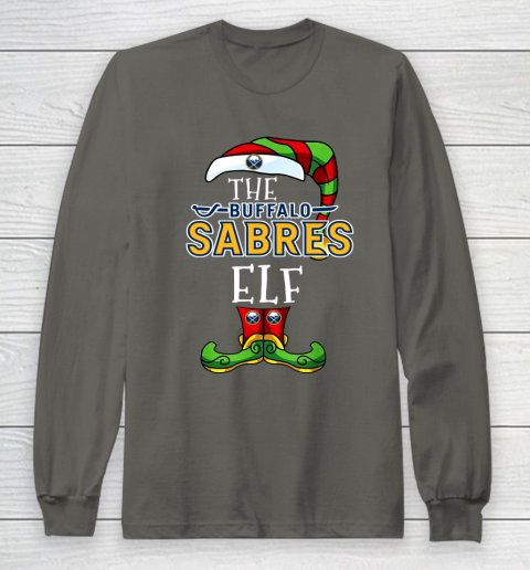 Buffalo Sabres Christmas ELF Funny NHL Long Sleeve T-Shirt 5