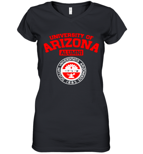 University Of Arizona Alumni Association Logo Women's V-Neck T-Shirt