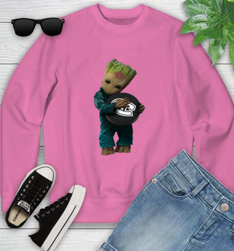 NHL Groot Guardians Of The Galaxy Hockey Sports Montreal Canadiens Youth Sweatshirt 7