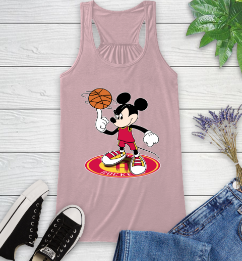 NBA Basketball Houston Rockets Cheerful Mickey Disney Shirt Racerback Tank 10