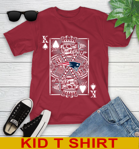 New England Patriots NFL Football The King Of Spades Death Cards Shirt Youth T-Shirt 12