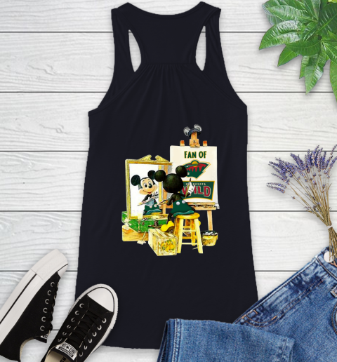 NHL Hockey Minnesota Wild Mickey Drawing Shirt 43