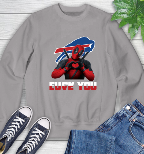 NHL Buffalo Bills Deadpool Love You Fuck You Football Sports Sweatshirt 5