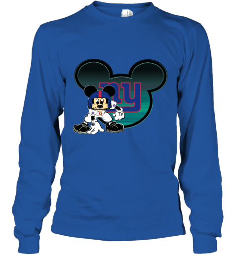 NFL New York Giants Mickey Mouse Disney Football T Shirt QUP2xVxU2Wx long sleeve tee 14 95 151514 front royal