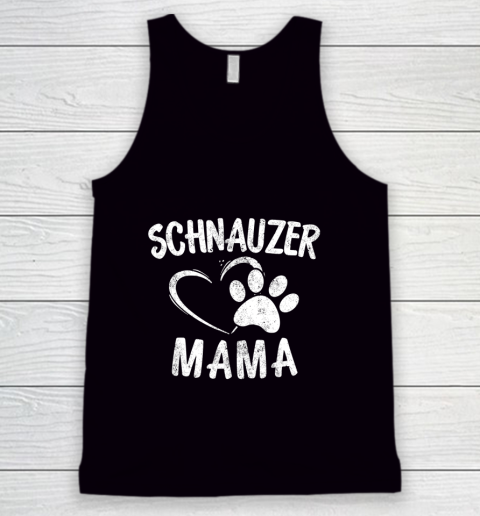 Dog Mom Shirt Schnauzer Mama Gift Dog Lover Apparel Schnauzers Mom Tank Top