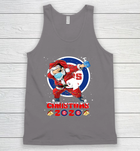 Chicago Cubs Funny Santa Claus Dabbing Christmas 2020 MLB Tank Top 6