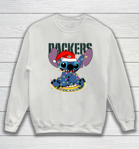 Green Bay Packers NFL Football noel stitch Christmas Sweatshirt 3