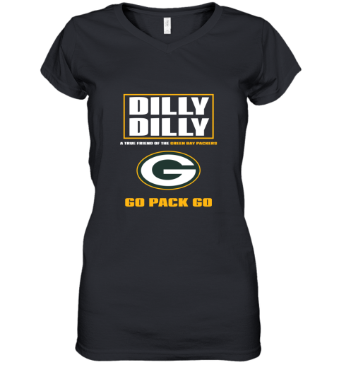 A True Friend Of The Green Bay Packers Women's V-Neck T-Shirt