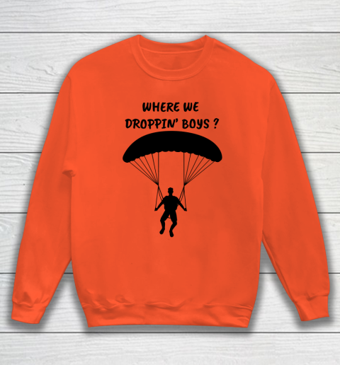 Fortnite Tshirt Where we droppin Boys Sweatshirt 2