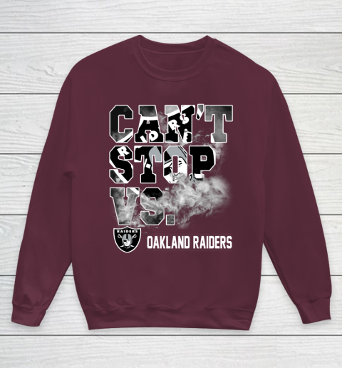 NFL Oakland Raiders Can't Stop Vs Youth Sweatshirt 4